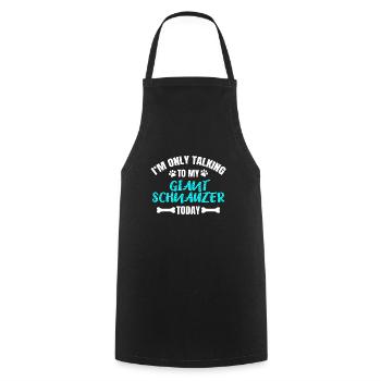 Giant Schnauzer Riesenschnauzer - Cooking Apron - black - Front - AI Model Male 185 dark (185cm)