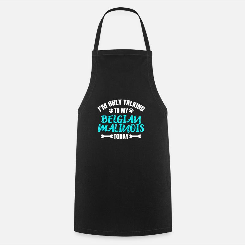 Malinois belge - Tablier de cuisine - noir