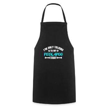 Peekapoo - Cooking Apron - black - Front - AI Model Male 185 dark (185cm)