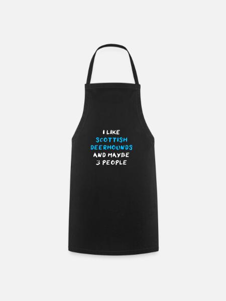 Scottish Deerhound Scottish Deer Dog - Cooking Apron - black