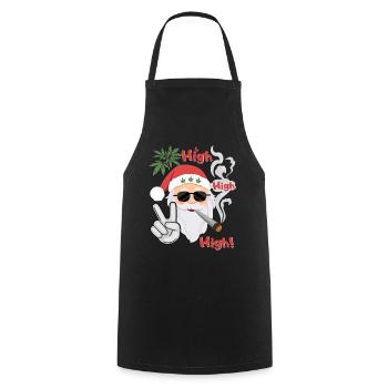 Santa Claus Weihnacht Geschenkidee - Kochschürze - Schwarz - Vorne - AI Model Male 185 dark (185cm)