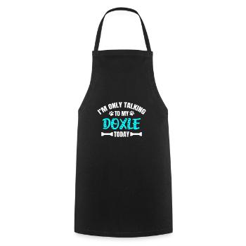 Doxle - Cooking Apron - black - Front - AI Model Male 185 dark (185cm)