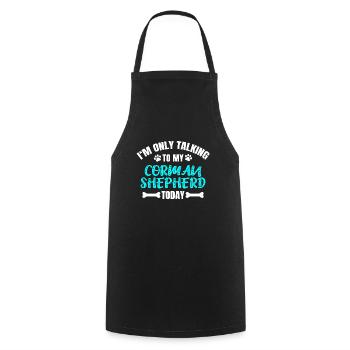 Corman Shepherd - Cooking Apron - black - Front - AI Model Male 185 dark (185cm)