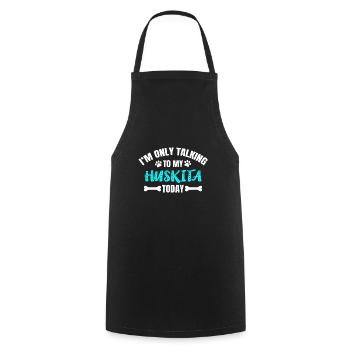 Huskita - Cooking Apron - black - Front - AI Model Male 185 dark (185cm)