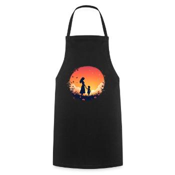 Mother - Cooking Apron - black - Front - AI Model Male 185 dark (185cm)