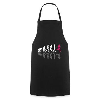 Laufen Läuferin Evolution Jogging Pink Joggerin - Kochschürze - Schwarz - Vorne - AI Model Male 185 dark (185cm)