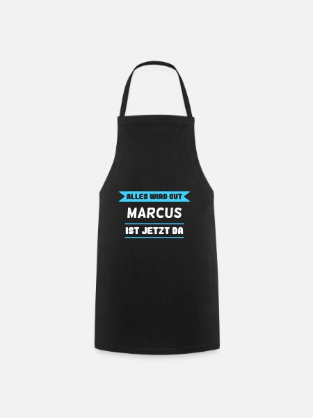 Marcus Name Design für stolze Marcus - Kochschürze - Schwarz