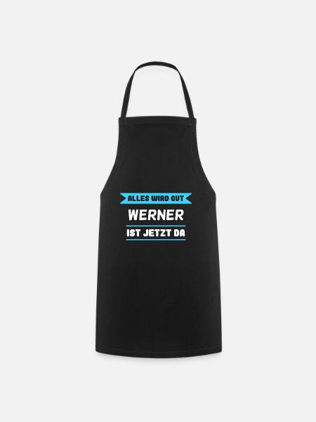 Werner Name Design für stolze Werners - Kochschürze - Schwarz