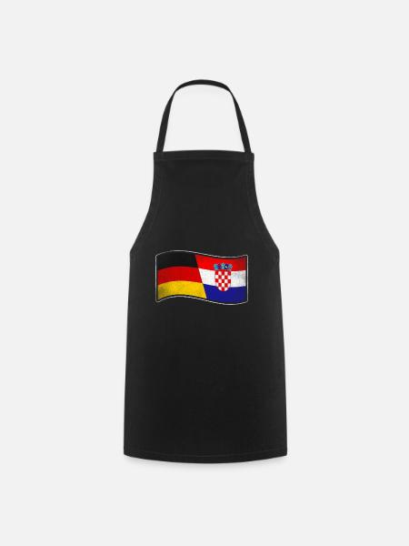 Kroatien Design für stolze Deutsch-Kroaten - Kochschürze - Schwarz