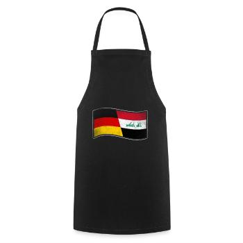 Irak Design für stolze Deutsch-Iraker - Kochschürze - Schwarz - Vorne - AI Model Male 185 dark (185cm)