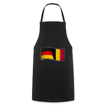 Belgien Design für stolze Deutsch-Belgier - Kochschürze - Schwarz - Vorne - AI Model Male 185 dark (185cm)