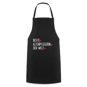Meilleure infirmière gériatrique au monde - Tablier de cuisine - noir - Devant - AI Model Male 185 dark (185cm)