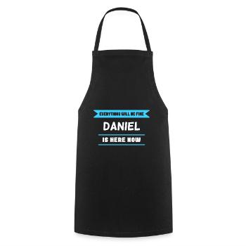 Daniel Name Spruch für stolze Daniels - Kochschürze - Schwarz - Vorne - AI Model Male 185 dark (185cm)