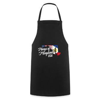 Filipinos of Maryland Design für stolze Fil-Ams - Kochschürze - Schwarz - Vorne - AI Model Male 185 dark (185cm)