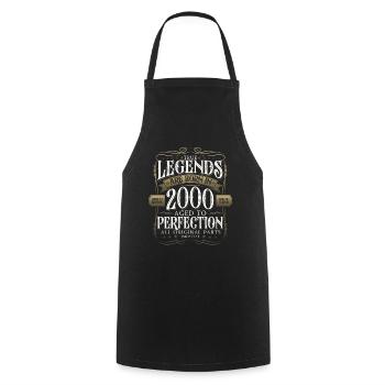 Legend 2000 22nd Birthday Gift Men Funny - Cooking Apron - black - Front - AI Model Male 185 dark (185cm)