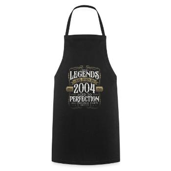Legend 2004 18th Birthday Gift Men Funny - Cooking Apron - black - Front - AI Model Male 185 dark (185cm)