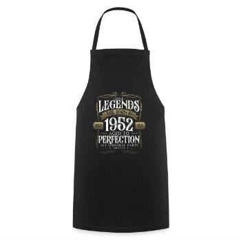 Légende 1952 70e anniversaire Cadeau Hommes Drôle - Tablier de cuisine - noir - Devant - AI Model Male 185 dark (185cm)