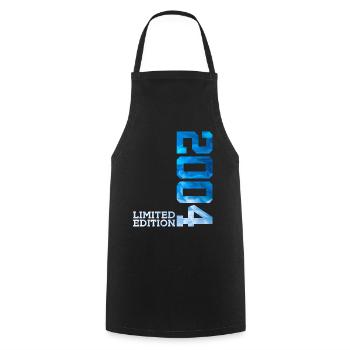 22ND BIRTHDAY LIMITED EDITION 2004 - Cooking Apron - black - Front - AI Model Male 185 dark (185cm)