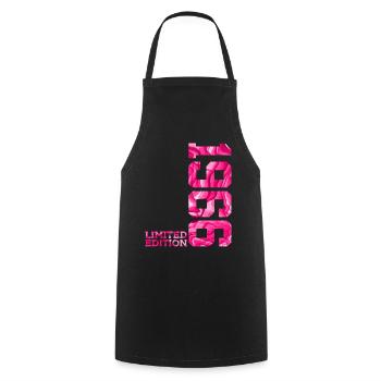 60E ANNIVERSAIRE ÉDITION LIMITÉE ROSE 1966 - Tablier de cuisine - noir - Devant - AI Model Male 185 dark (185cm)