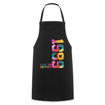 37TH BIRTHDAY LIMITED EDITION 1989 - Cooking Apron - black - Front - AI Model Male 185 dark (185cm)