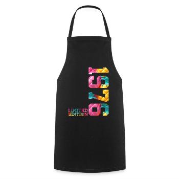 50E ANNIVERSAIRE ÉDITION LIMITÉE 1976 - Tablier de cuisine - noir - Devant - AI Model Male 185 dark (185cm)