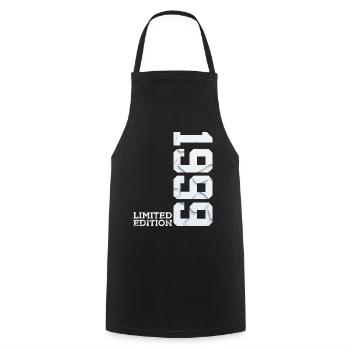27TH BIRTHDAY LIMITED EDITION 1999 - Cooking Apron - black - Front - AI Model Male 185 dark (185cm)