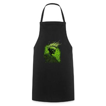 Horreur Punk Zombie Mohawk - Tablier de cuisine - noir - Devant - AI Model Male 185 dark (185cm)