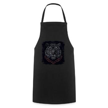 Tigre - Tablier de cuisine - noir - Devant - AI Model Male 185 dark (185cm)