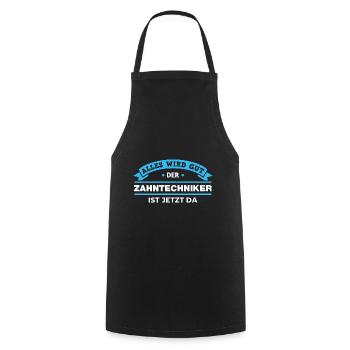Zahntechniker Design für stolze Handwerker - Kochschürze - Schwarz - Vorne - AI Model Male 185 dark (185cm)