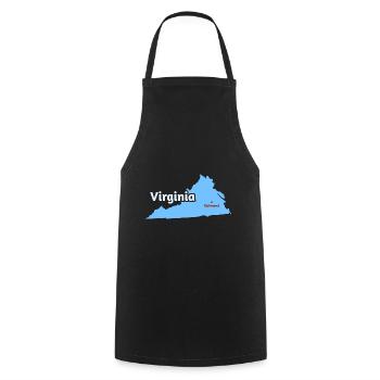 Richmond Virginia Design für stolze Virginier - Kochschürze - Schwarz - Vorne - AI Model Male 185 dark (185cm)