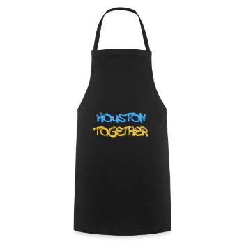 Houston Together Design pour les fiers résidents de Houston - Tablier de cuisine - noir - Devant - AI Model Male 185 dark (185cm)