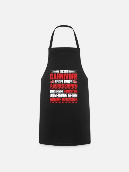 Carnivore Diät Carnivore Ernährung Carnivore Diet - Kochschürze - Schwarz