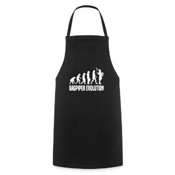 Bagpipes Bagpiper Musical Instrument - Cooking Apron - black - Front - AI Model Male 185 dark (185cm)