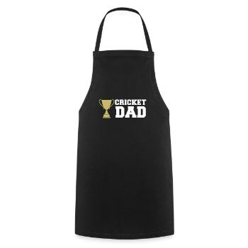 Cricket Papa Spieler sport - Kochschürze - Schwarz - Vorne - AI Model Male 185 dark (185cm)