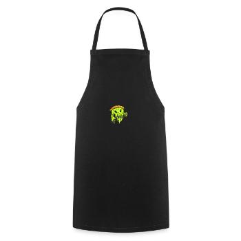 Horror Pizza - Kochschürze - Schwarz - Vorne - AI Model Male 185 dark (185cm)