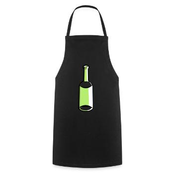 Flacon vide - Tablier de cuisine - noir - Devant - AI Model Male 185 dark (185cm)