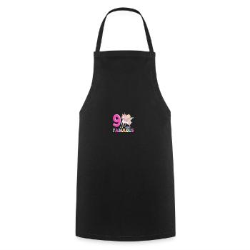 9 And Fabulous - Cooking Apron - black - Front - AI Model Male 185 dark (185cm)