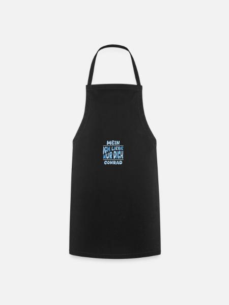 Geschenk für Conrad - Kochschürze - Schwarz