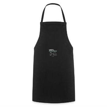Record Player Record Collector - Cooking Apron - black - Front - AI Model Male 185 dark (185cm)