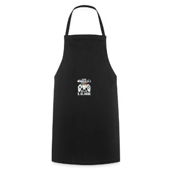 Erstklässler 1. Klasse Einschulung Junge Geschenk - Kochschürze - Schwarz - Vorne - AI Model Male 185 dark (185cm)