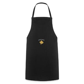 Kosovo Flagge Fahne Trikot Kosovarisch Geschenk - Kochschürze - Schwarz - Vorne - AI Model Male 185 dark (185cm)