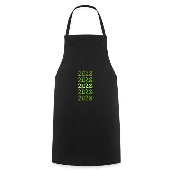 Chef 2028 - Cooking Apron - black - Front - AI Model Male 185 dark (185cm)