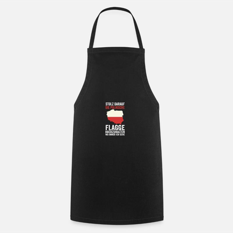 Polonais Pologne - Tablier de cuisine - noir