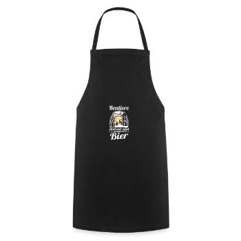 Weihnachtsmann Weihnachtsfest Weihnachten Glühwein - Kochschürze - Schwarz - Vorne - AI Model Male 185 dark (185cm)
