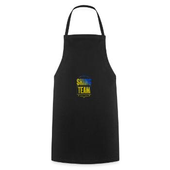 Équipe de ski - Tablier de cuisine - noir - Devant - AI Model Male 185 dark (185cm)
