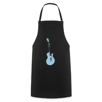 Gitarre electrique4 - Kochschürze - Schwarz - Vorne - AI Model Male 185 dark (185cm)