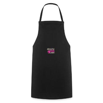 Gnomies Jardinage Nain de jardin - Tablier de cuisine - noir - Devant - AI Model Male 185 dark (185cm)