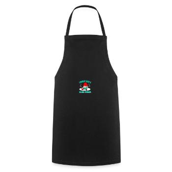 Gnomies Jardinage Nain de jardin - Tablier de cuisine - noir - Devant - AI Model Male 185 dark (185cm)