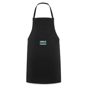 Awareness of Tourette's syndrome - Cooking Apron - black - Front - AI Model Male 185 dark (185cm)