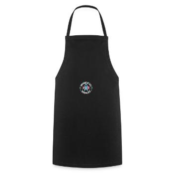Awareness of Tourette's syndrome - Cooking Apron - black - Front - AI Model Male 185 dark (185cm)